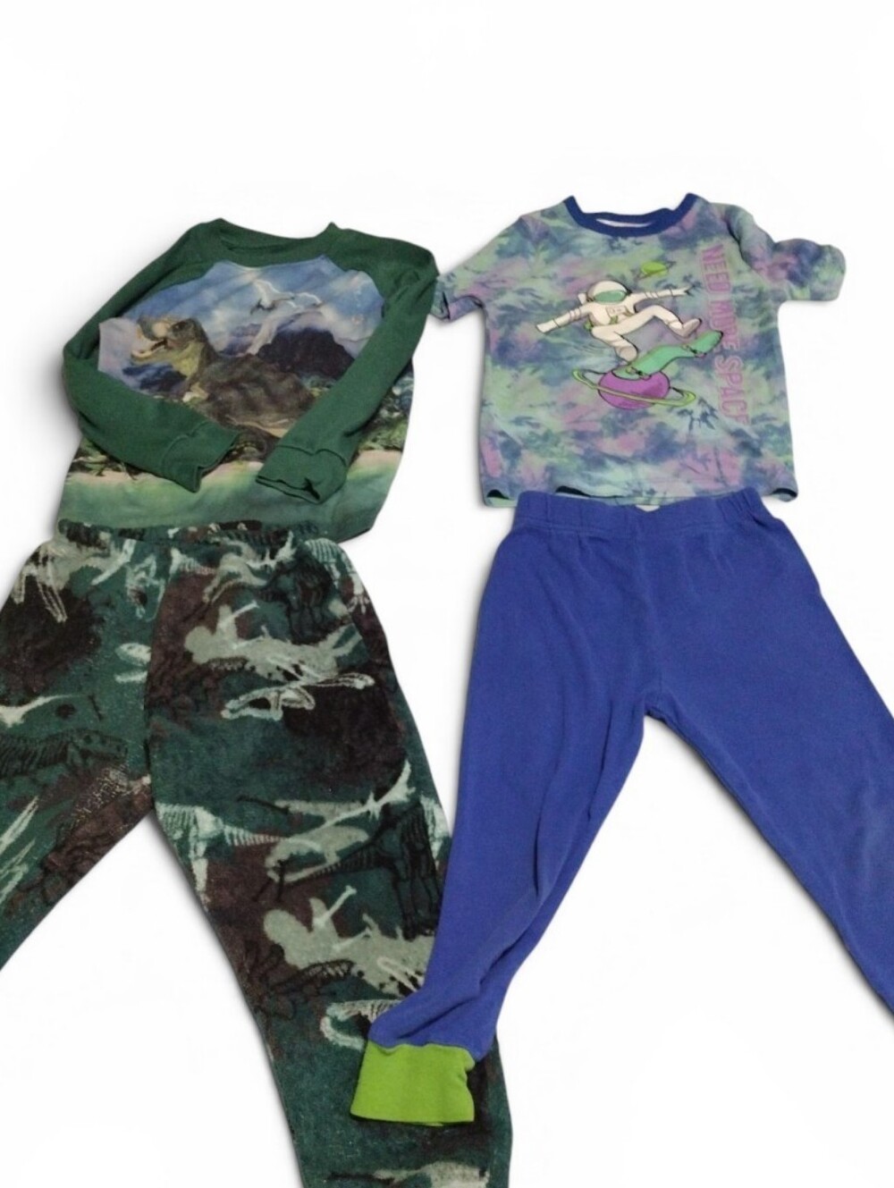 Kids Green and Blue Pajama Set - Wonder Nation